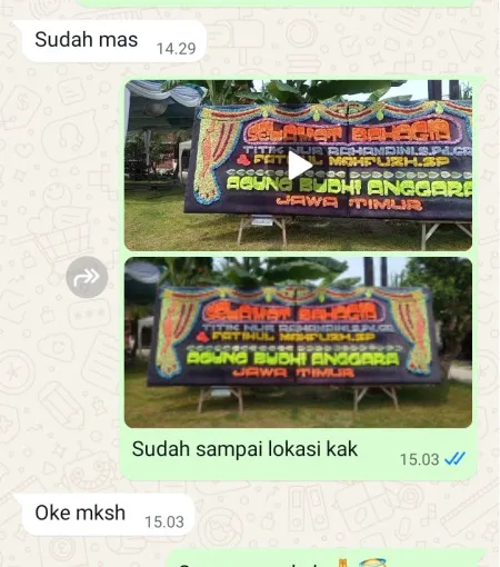 Pengiriman Papan Bunga Rambutan