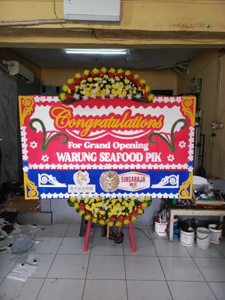 Papan Bunga Ucapan Selamat Rambutan